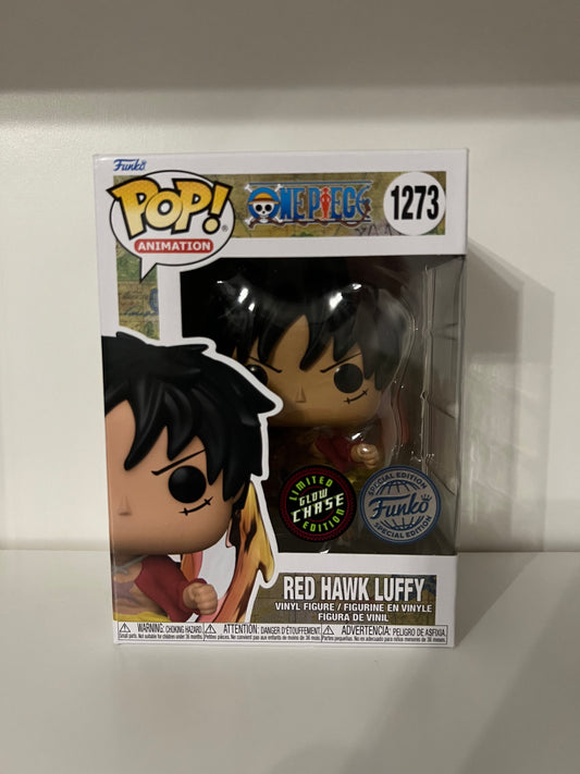 #1273  Red Hawk Luffy Glow Chase - One Piece