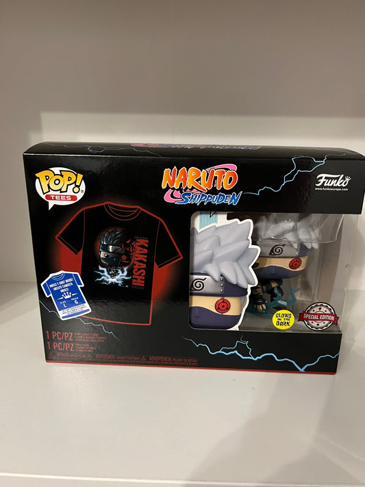 #1103  Kakashi Raikiri GITD Tee set - Naruto