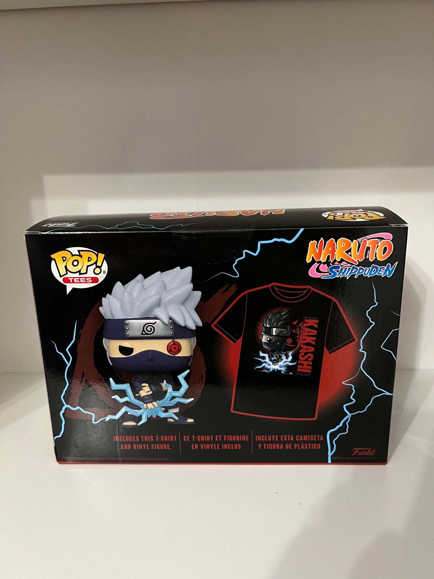 #1103  Kakashi Raikiri GITD Tee set - Naruto